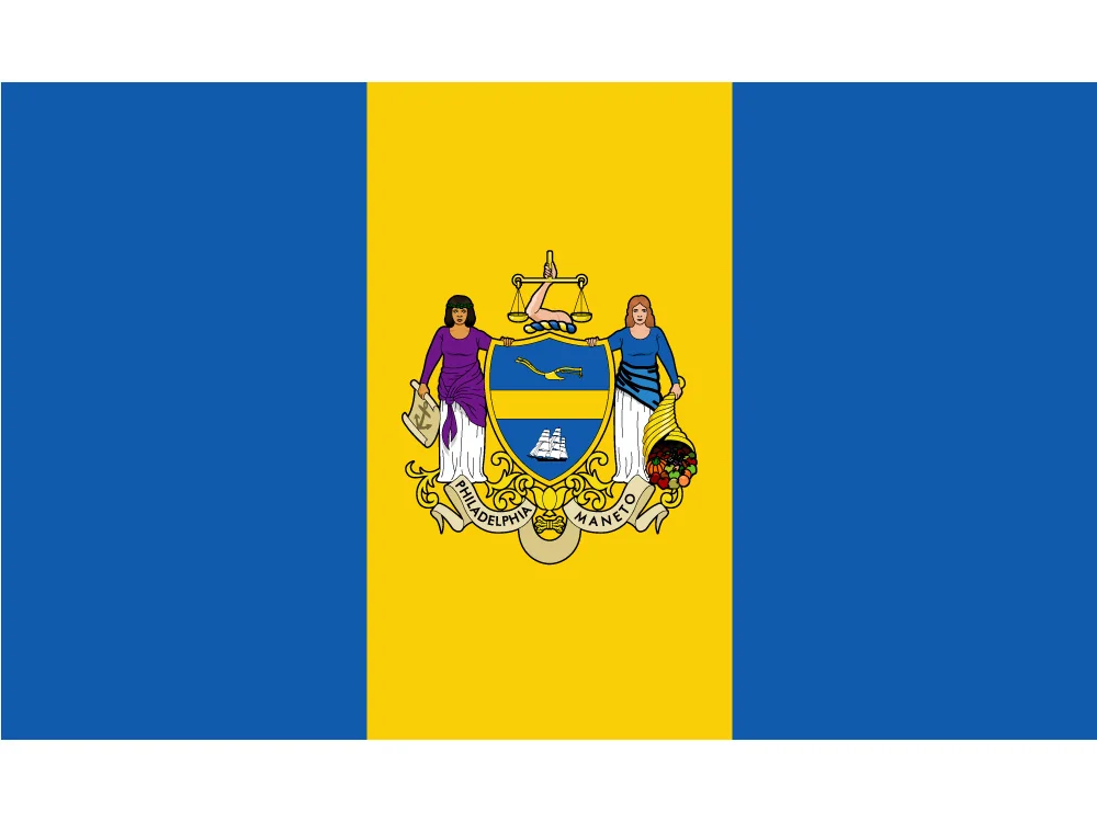 City Of Philadelphia Flag 60*90cm 90*150cm Flag USA State of Pennsylvania 3x5ft Custom High-quality 100d Polyester Banner