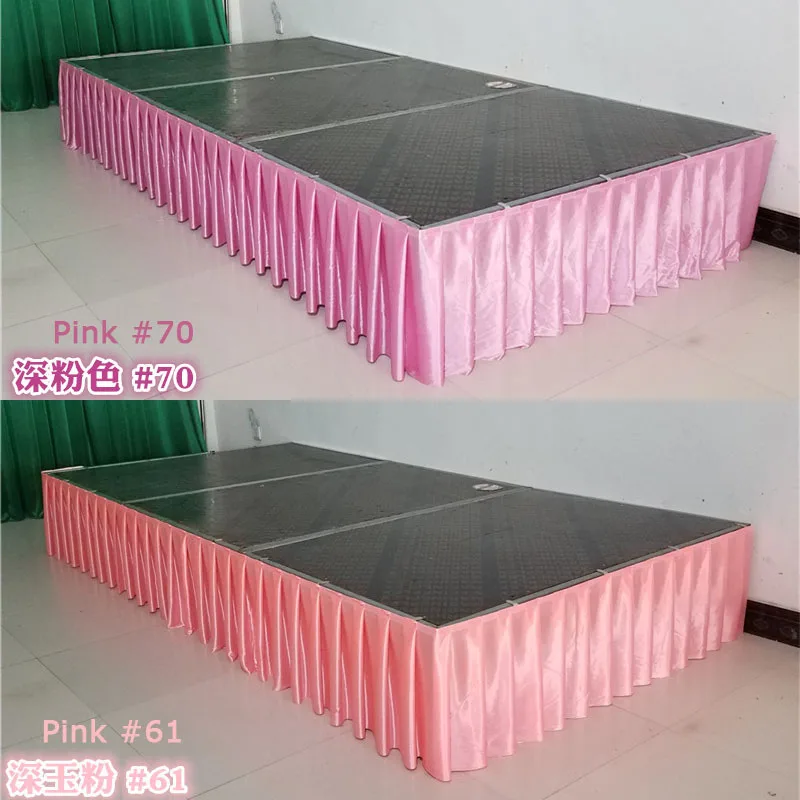 

Free shipping Ice silk banquet table skirt wedding backdrop for tablecloth table cover wedding stage table skirting decoration