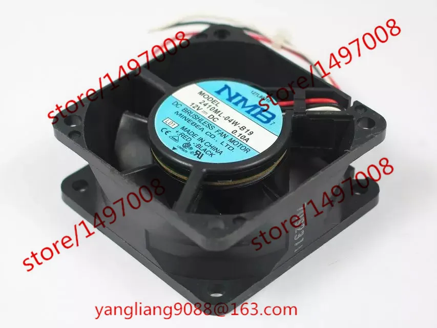 

NMB-MAT 2410ML-04W-B19 L01 DC 12V 0.10A 60X60X25mm Server Cooling Fan