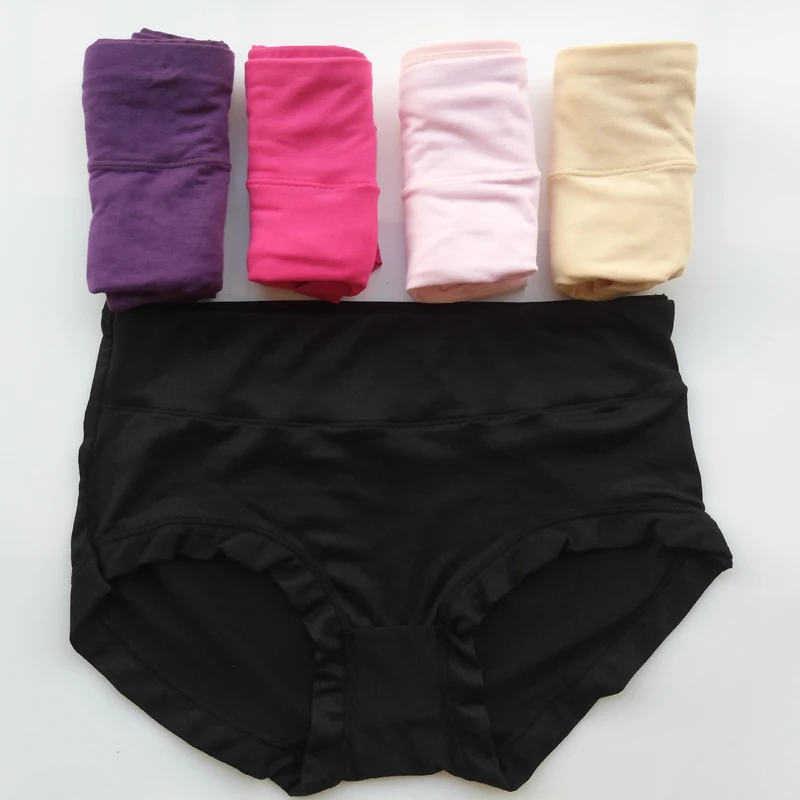 

5 Pcs/Lot Underwear Women Panties Cotton Panty Solid Sexy Briefs Tanga Cute Thong G-String For Women Underwear Calcinhas 5XL