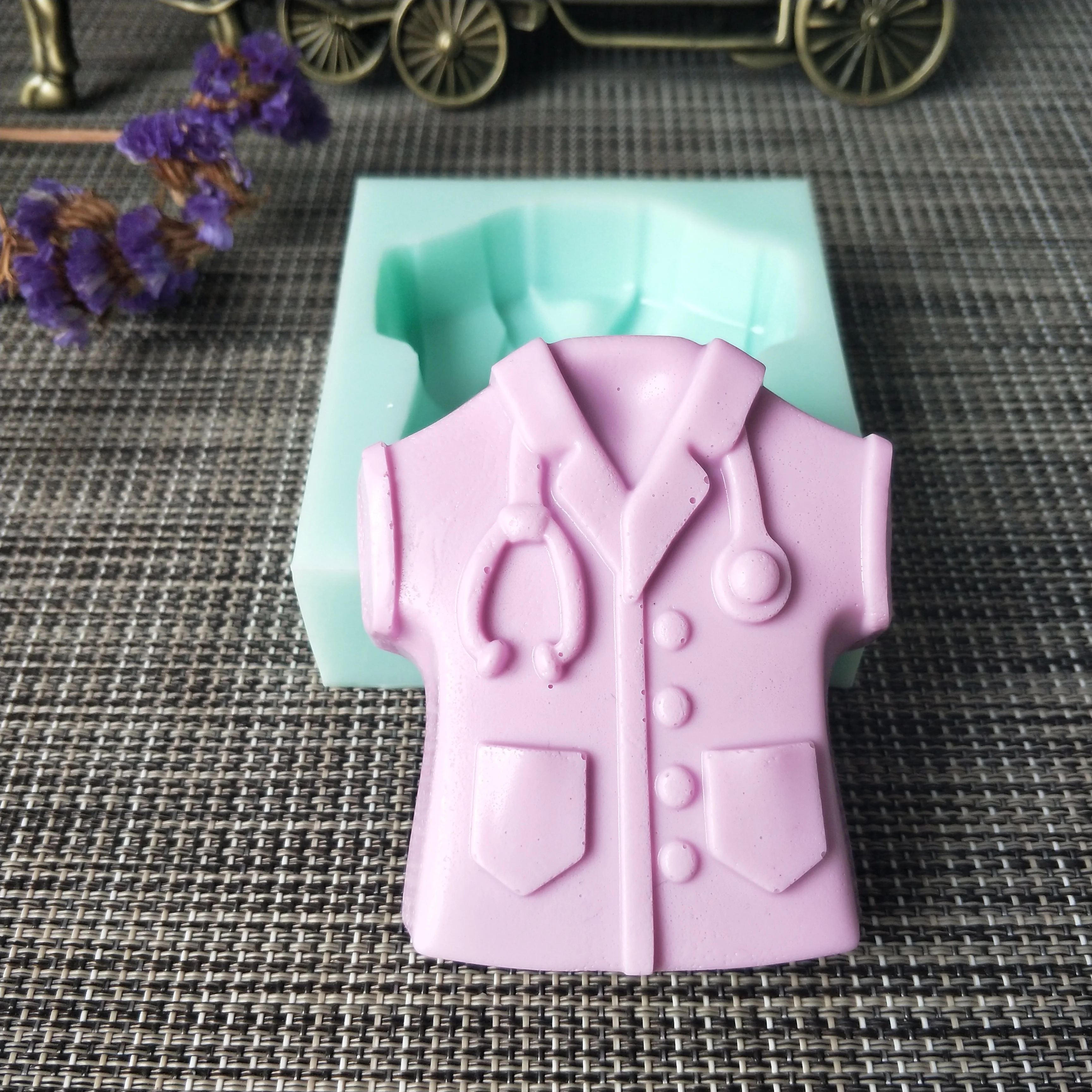 PRZY Doctor Shirt Soap Silicone Soap Mold Handmade Soap DIY Aroma Mould Soap Making Moulds Resin Clay Molds Eco-friendly