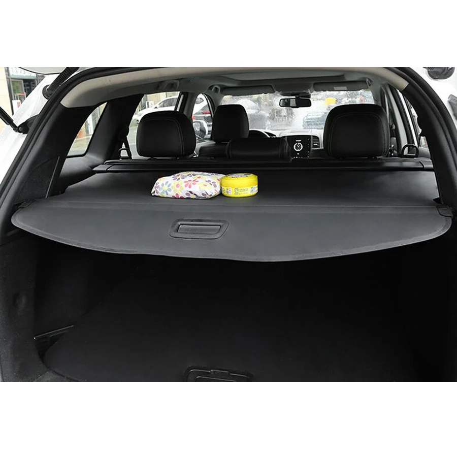 YAQUICKA Black Car Rear Trunk Cargo Layer Cover Fit For Renault Koleos 2016 2017