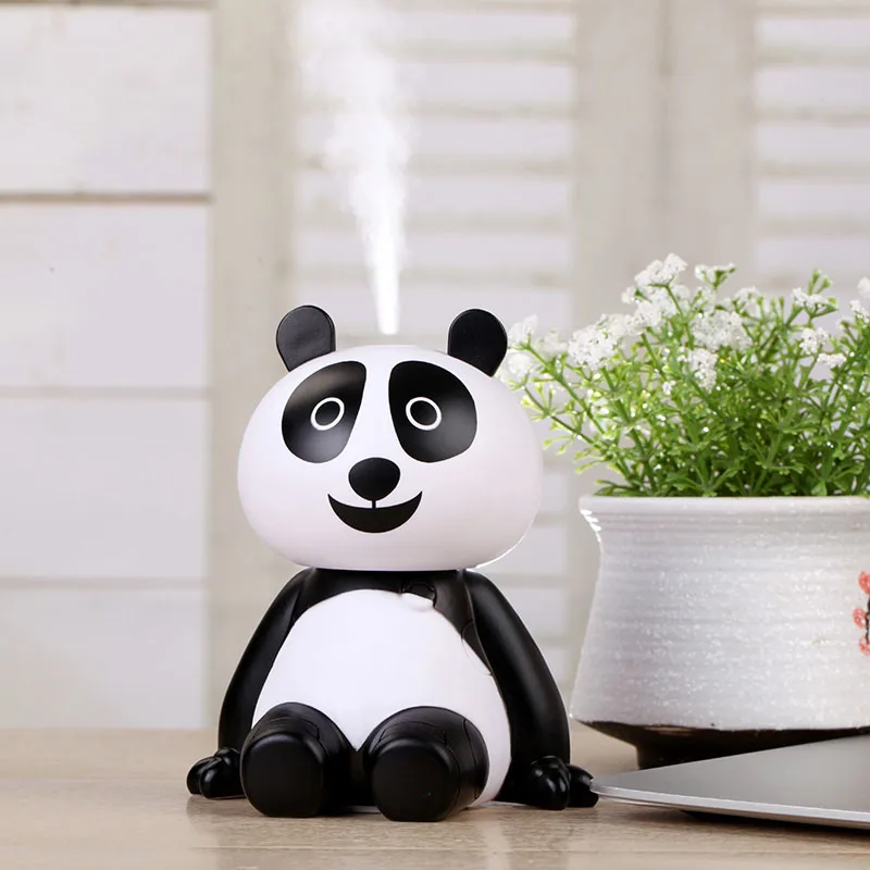 

portable cartoon Ultrasonic humidifier Mini cute Panda USB air Humidifier Essential Oil Diffuser Aroma Cool Mist Home Office