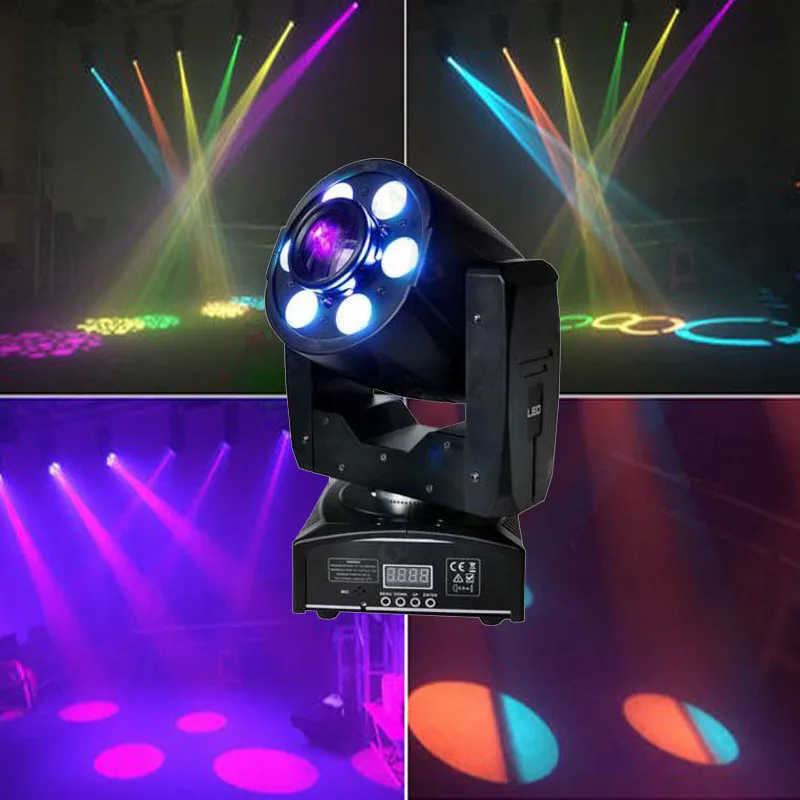 

NEW(6+1) 30W LED Spot + 6x8W Wash Lights RGBW 4in1 Moving Head Light LED 30W Spot Plus 6X8W Wash Lights Great Effect for Stages