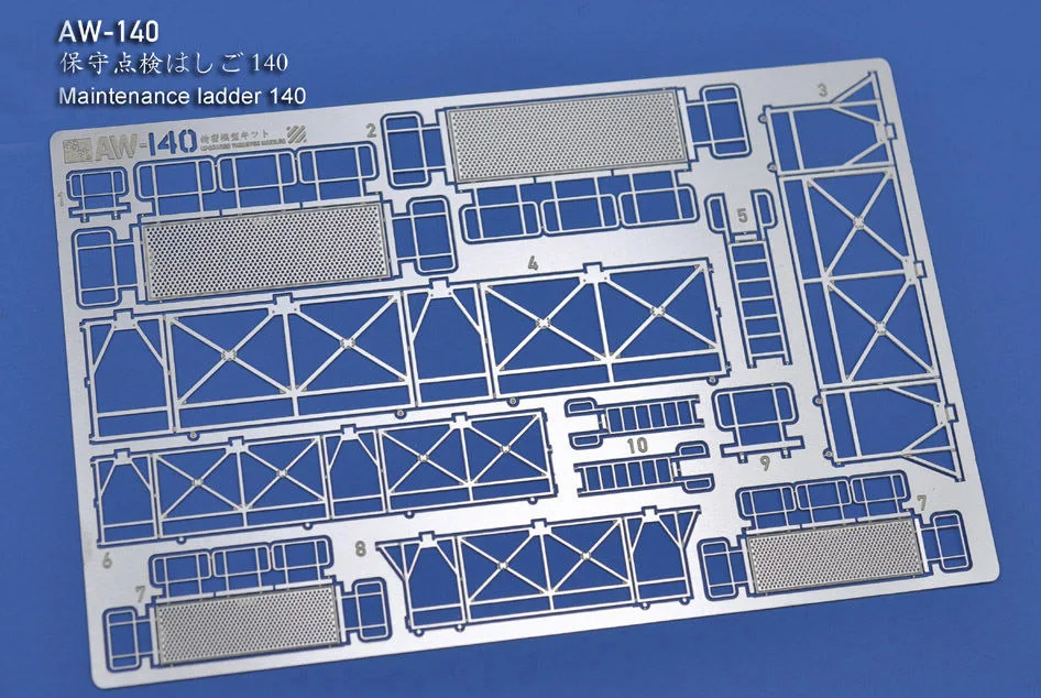 1/100&1/144 Etching Parts Maintenance ladder AW140 Photo-etched sheets Accept Wholesale