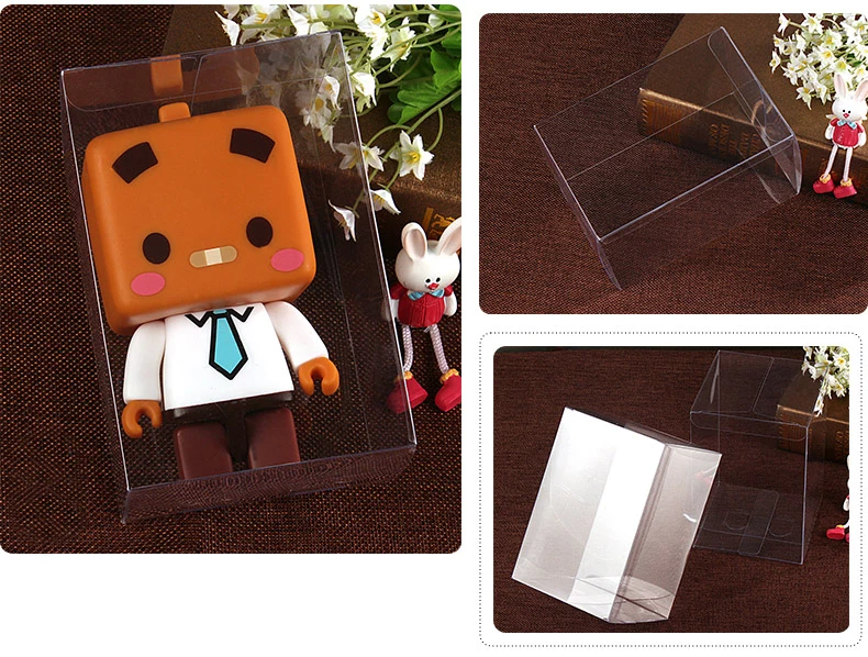 20pcs 10*10*15cm Transparent Waterproof PVC Boxes Packaging Plastic Clear Box Storage For Food/jewelry/Candy/Gift/cosmetics