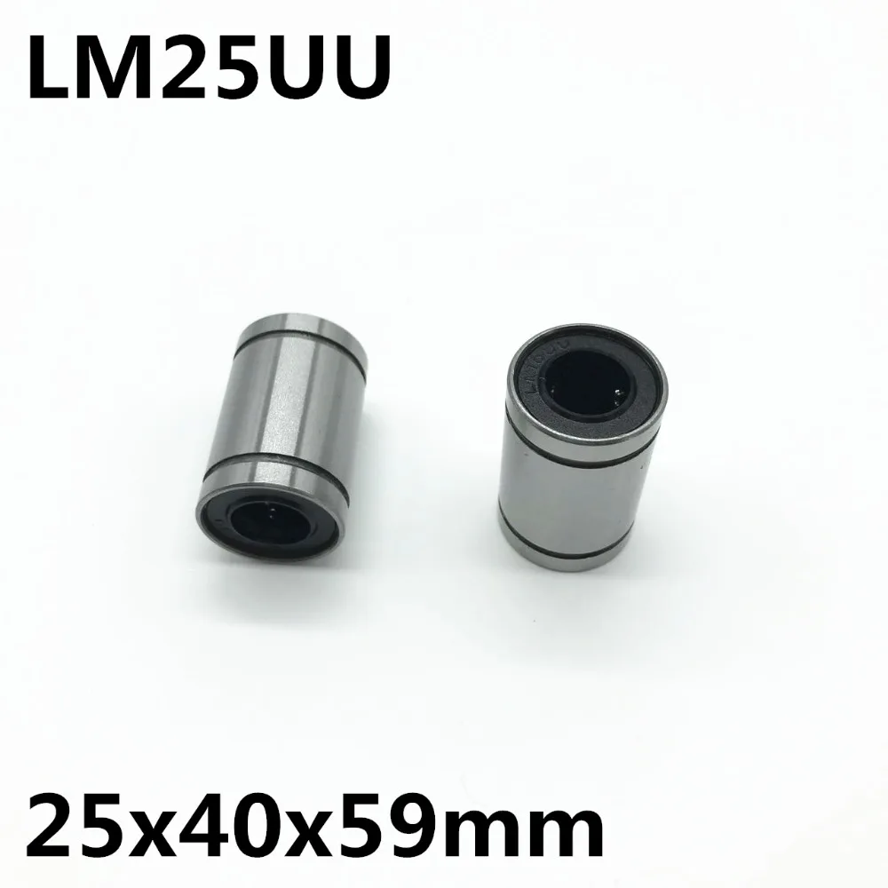 5pcs LM25UU ball bearing inner diameter 25x40x59mm guide linear optical axis bearings Linear motion bearings high quality