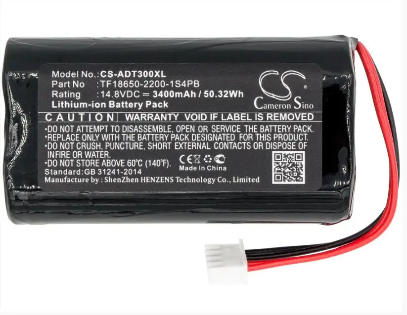 Cameron Sino 3400mah battery for AUDIO PRO Addon T10  T3  TF18650-2200-1S4PB  Speaker Battery