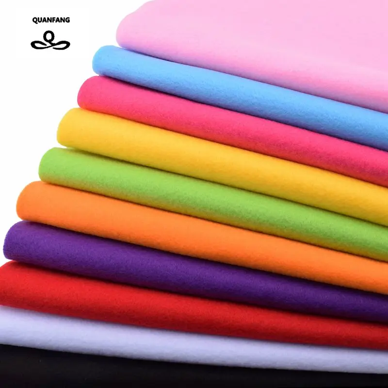 Non Woven New Felt Fabric 2mm Thickness Polyester Soft Felt Of Home Decoration Pattern Bundle For Sewing Dolls Crafts 45x90cm