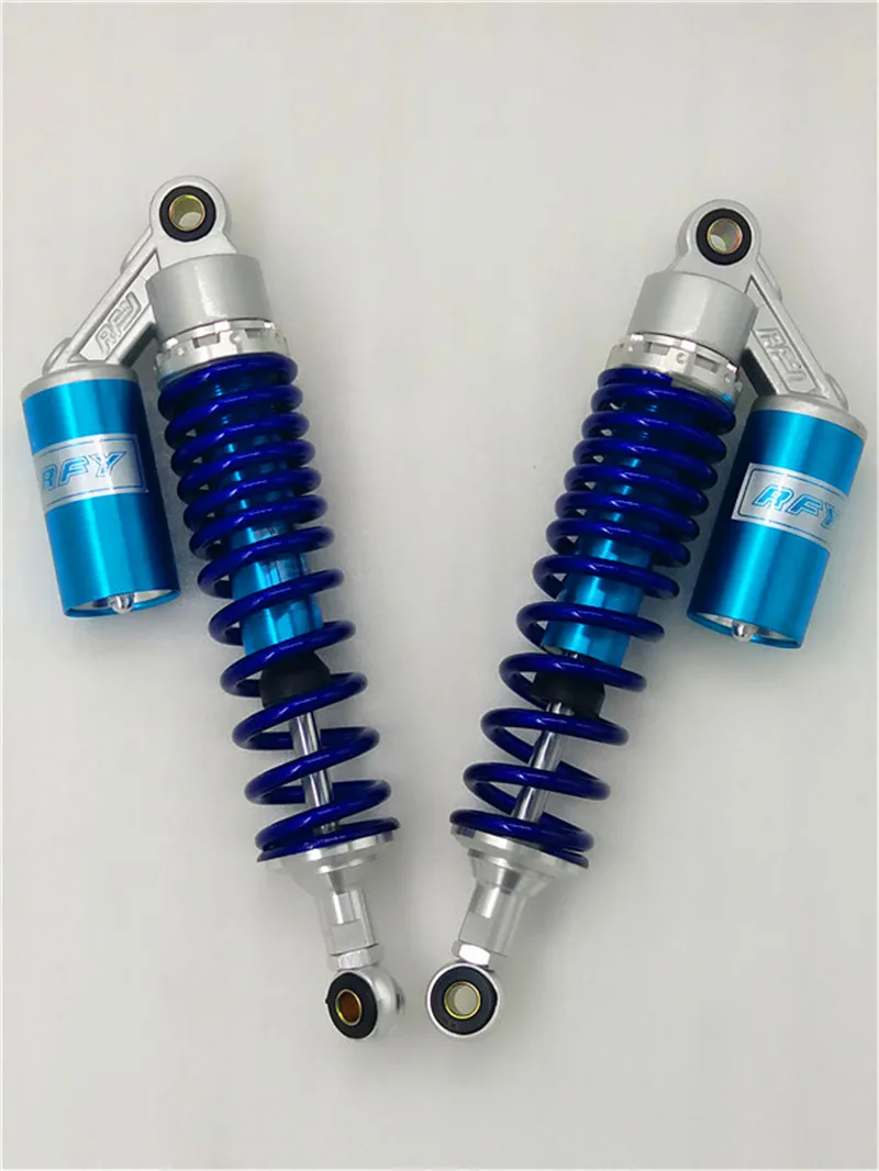 400mm/410mm/420mm/430mm/440mm Motorcycle Shock Absorber Suspension for HONDA YMAHA SUZUKI Kawasaki ATV blue