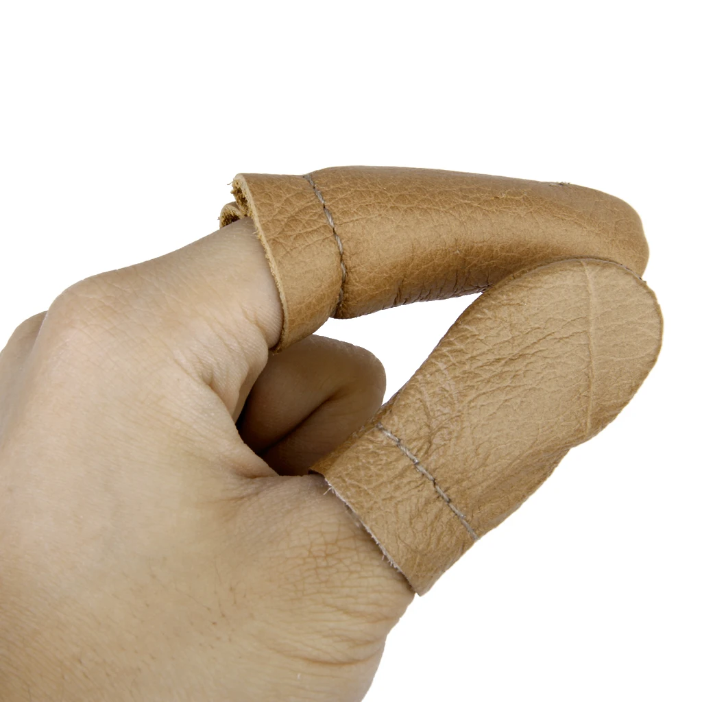 Leather Thumb & Finger Protectors Guards Hand Craft Needle Pin Felting Tools Jewelry Equipments