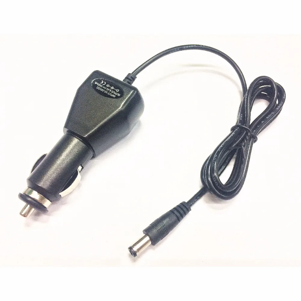 8.4V 1Adc 5.5*2.1mm carregador de carro Universal Power Adapter para 18650 bateria