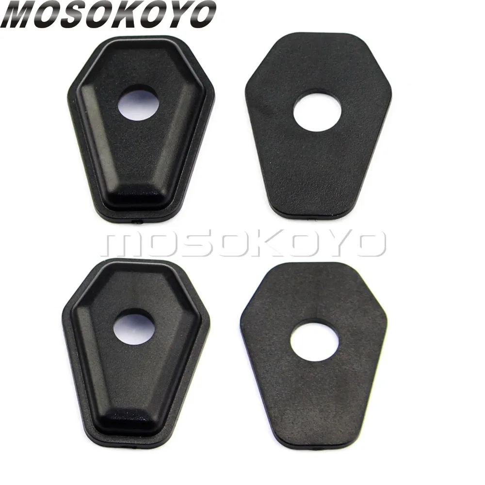 Motorcycle Front & Rear Indicator Spacer Black Turn Signal Light Adaptor for Suzuki SV650S GSXR 600 750 1000 1300 DL1000 00-18