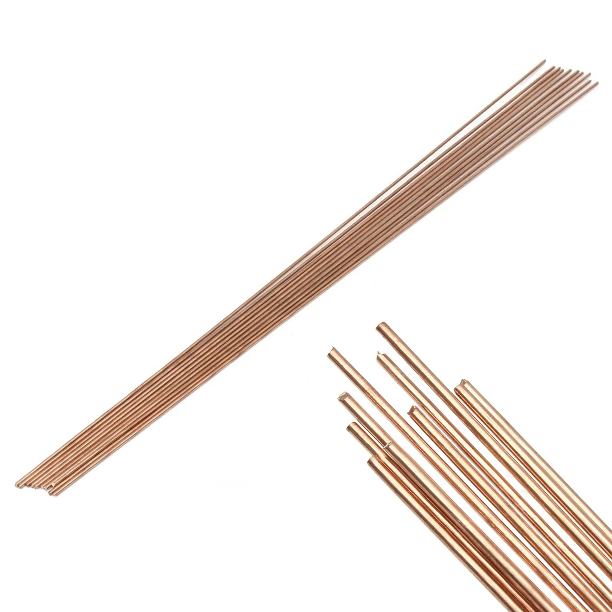 10Pcs Nieuwe Rode Koper Solide Ronde Gas Bronzen Staaf Voor Klinken Snijden 1.6*330Mm