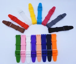 Watchband Strap For Swatch 17mm 19mm 20mm Rubber Silicone Wrist Watch band Accessories