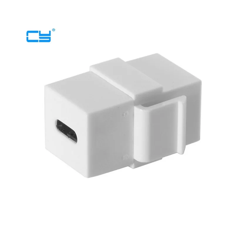 1pcs USB-C adapter Type-C Female to Female Extension Keystone Jack Coupler  for Wall Plate Panel