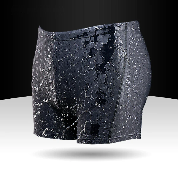 Bañadores de natación para hombre, pantalones cortos impermeables de secado rápido, traje de baño de sharkskin, novedad