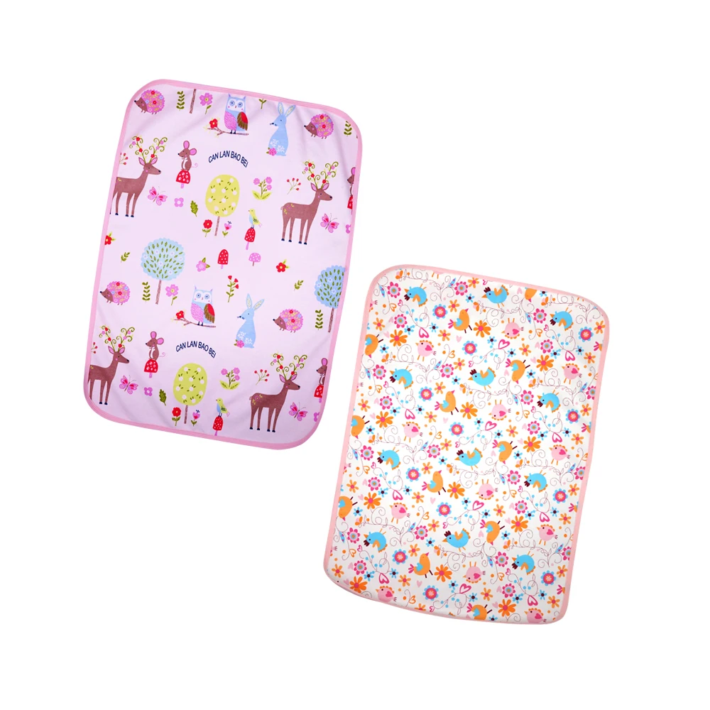 Baby Diaper Changing pads Washable Travel Nappy Mat Waterproof Newborn Baby Changing Mat Cover Size: 70cmx50cm