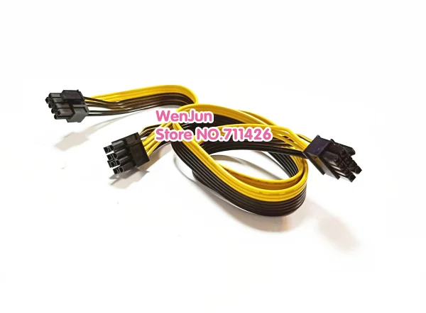 High Quality 18AWG Ribbon Cable PSU 8pin to Dual 8(6+2) Pin PCI-E Modular Power Supply Cable for Corsair SF600 Series