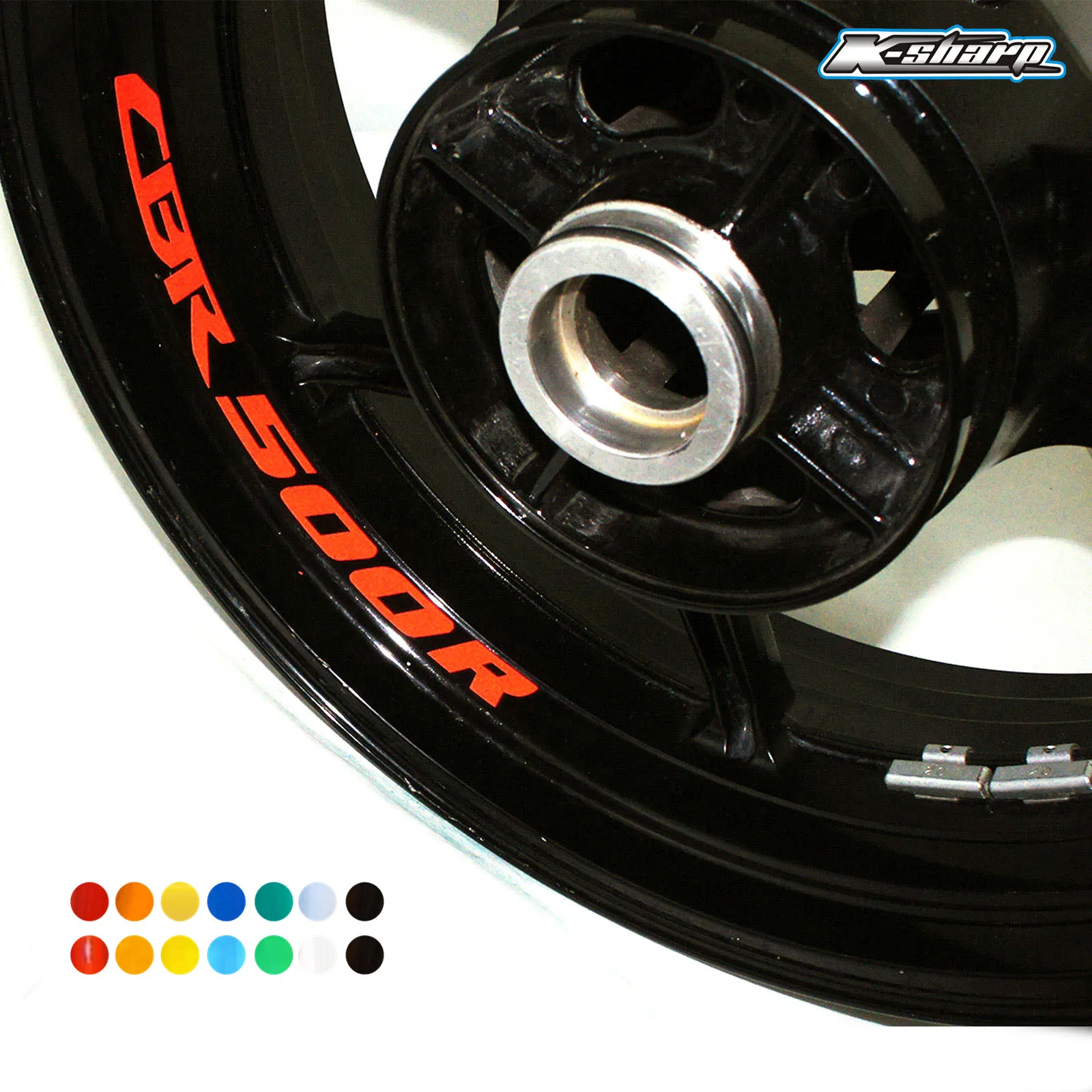 

8 X custon inner rim decals wheel reflective Stickers stripes FIT HONDA CBR500R CBR 500R