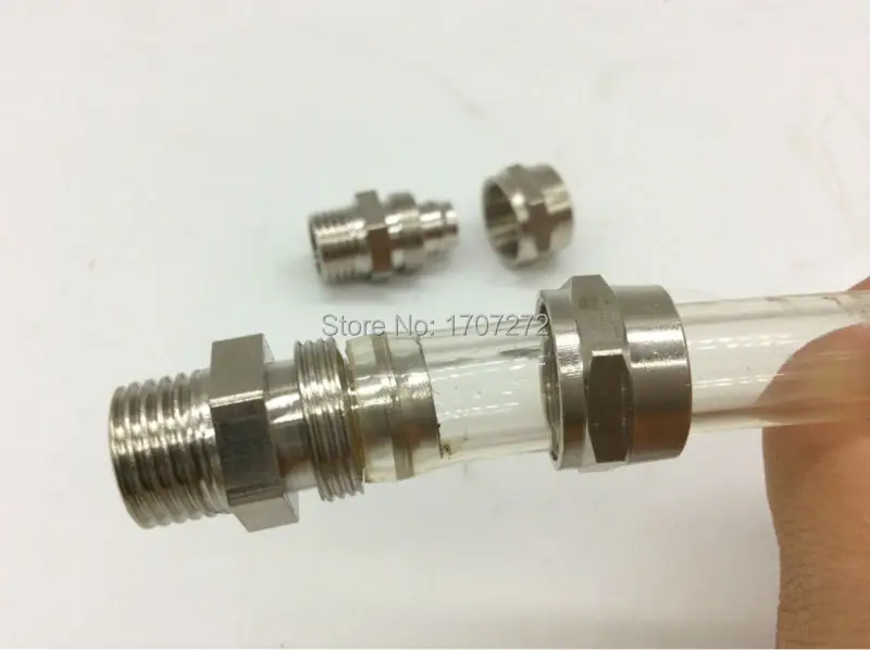 

free shipping brass quick connectors for 8mm hose and 1/4 thread direction type pipe fitting,copper fitting, brass fitting