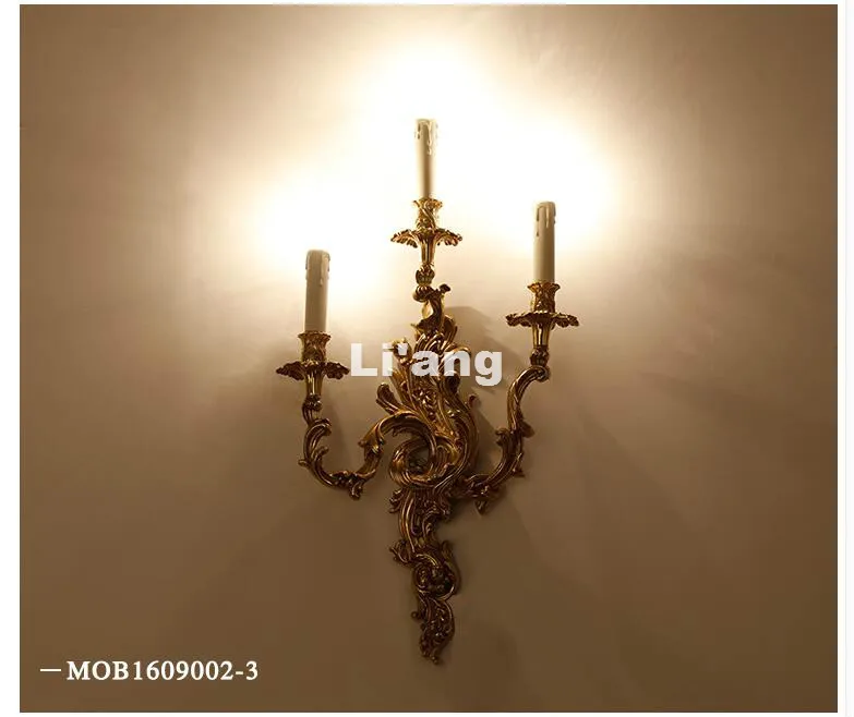 Imagem -05 - European-estilo Solid Brass Led Lâmpada de Parede Stair Light Varanda Wall Light Luz Decorativa Lâmpada de Construção E14