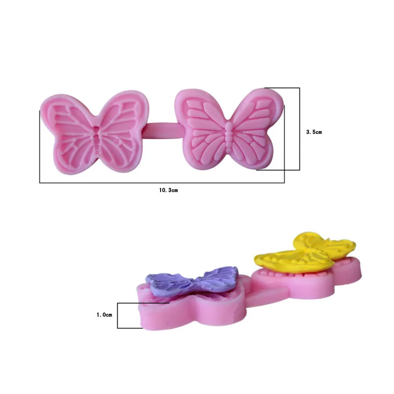 Flower Butterfly Sugarcraft Embossed Fondant Cake Decorating Tools Clay Candy Jelly Chocolate Gumpaste Silicone Molds