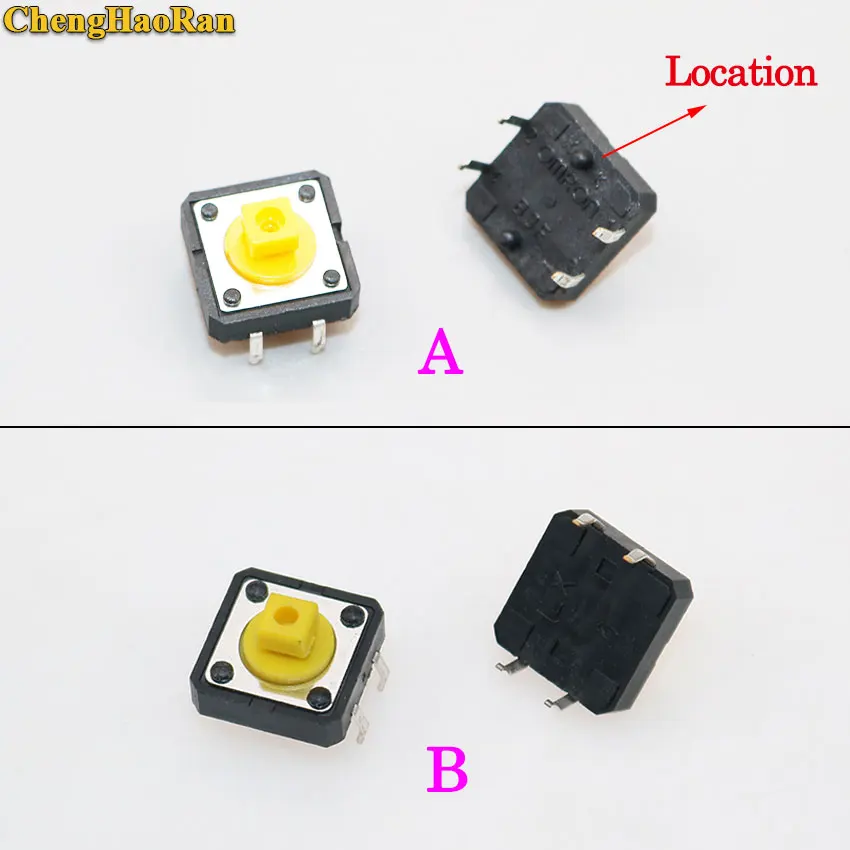 ChengHaoRan 1pcs 12*12*7.3mm 4pin Tactile Tact Mini Push Button Switch 12x12x7.3mm 4p SMT Vertical Micro Switch