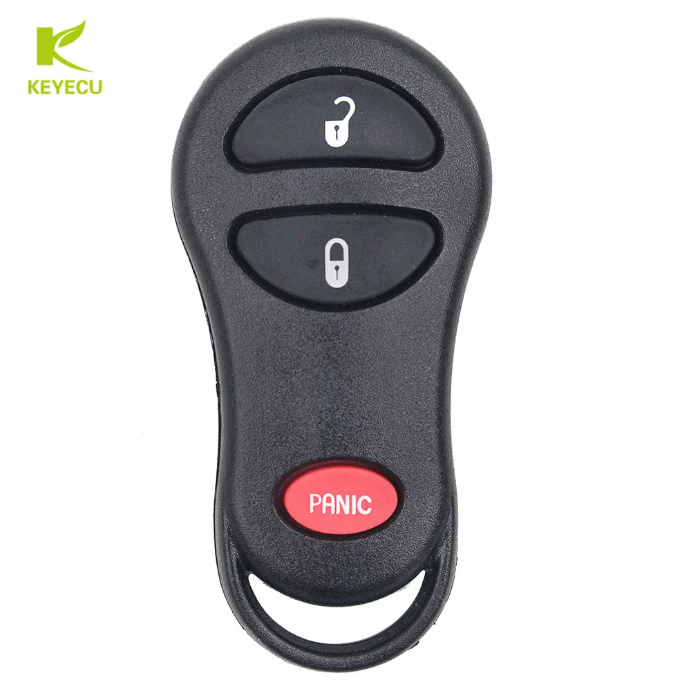 KEYECU Zamiennik Nowy 3-przyciskowy 315 MHz dla 2001-2005 CHRYSLER PT CRUISER Pilot zdalnego sterowania KEYLESS FOB TRANSMITTER FCC ID: GQ43VT13T