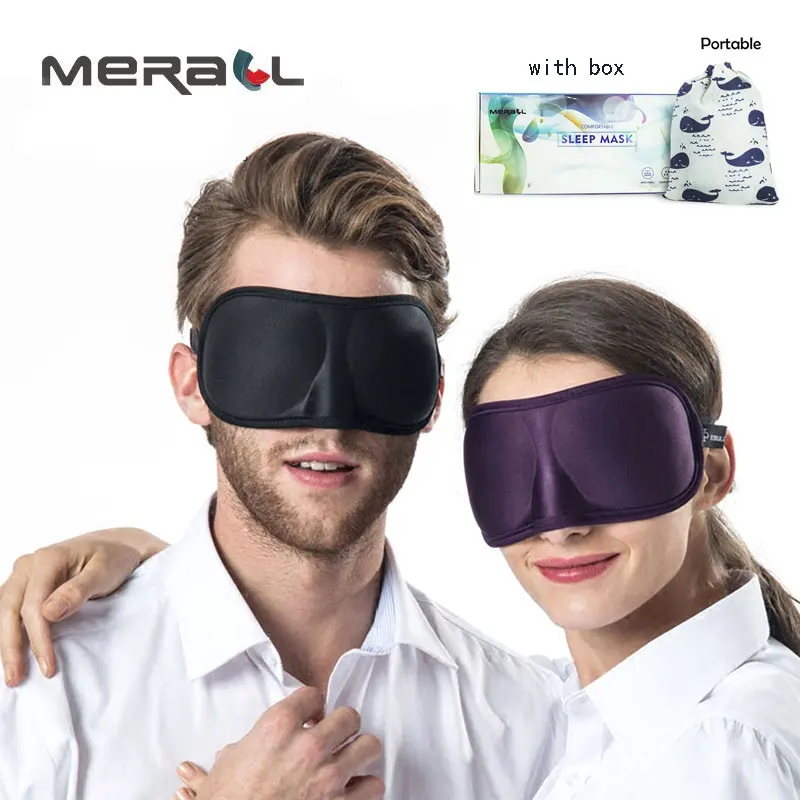 3D Ultra-soft breathable fabric Eyeshade Sleeping Eye Mask Portable Travel Sleep Rest Aid Eye Mask Cover Eye Patch sleep mask