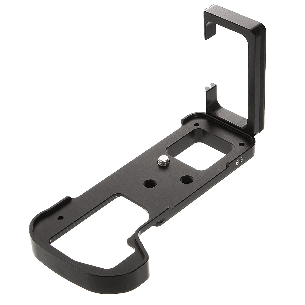 Aluminum Alloy L Bracket Vertical Quick Release Plate Hand Grip for Panasonic Lumix DMC-GH5 Camera Arca-Swiss Tripod Holder