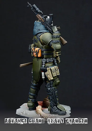 1/24 نموذج لجسم ارتفع مجموعات الحرس مسبقا مع قاعدة شاحن الثقيلة غير مصبوغ S66