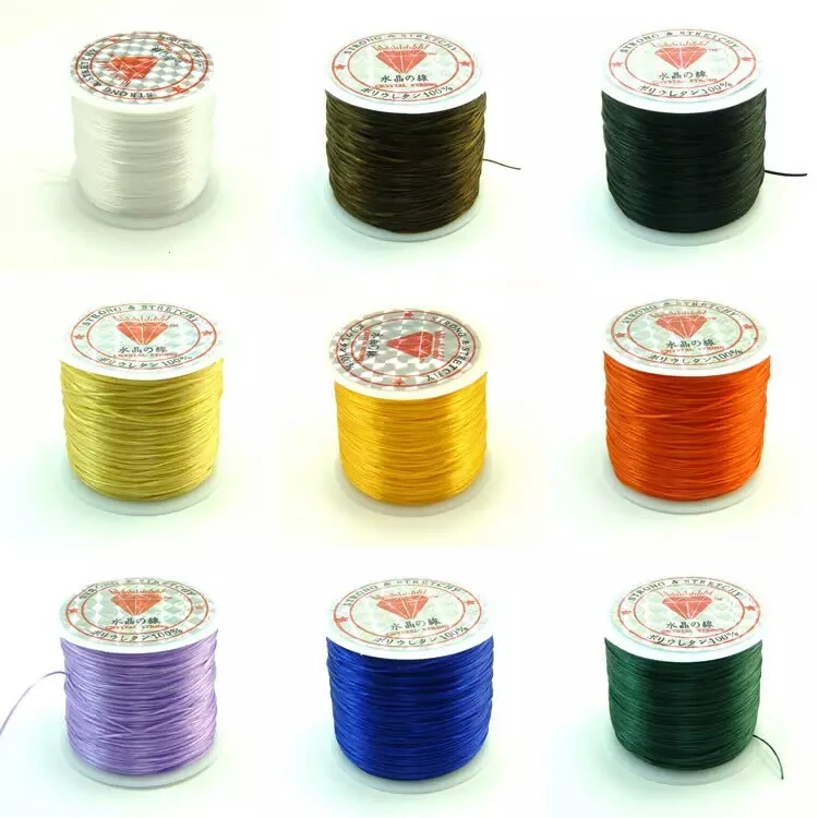 60 M/Roll 0,5 MM Bunte Stretchy Elastische Seil Schnur Kristall String Für Schmuck Machen Perlen Armband Draht Angeln gewinde Seil