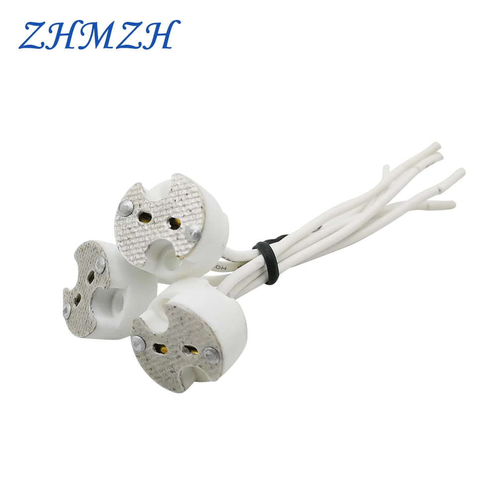 GU5.3 Ceramic Lamp Holder Lamp Socket Lamps Base 10CM 20CM 30CM 50CM For LED Lamp Cup MR11 MR16 Spotlight G5.3 Halogen Bulb