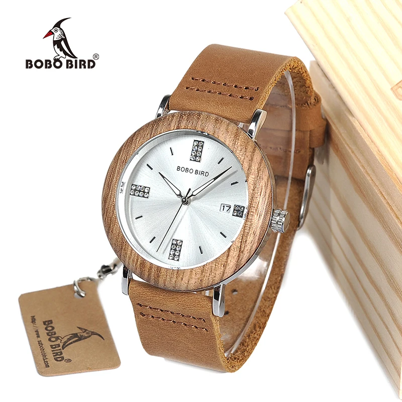 

BOBO BIRD V-O28 Luxury Brand Unisex Watches Japan Movt Quartz Watch Stainless Steel Case Wristwatch with Auto Date Diplay