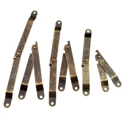 2PCS Antique Bronze Lid Support Hinges Stay For Box Display Furniture Accessories Cabinet Door Kitchen Cupboard Hinges Lid Stays