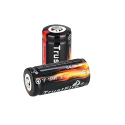 2PCS/LOT Genuine TrustFire Full Capacity 880mAh 16340 RCR123 CR123A 3.7V Protected PCB Rechargeable Battery