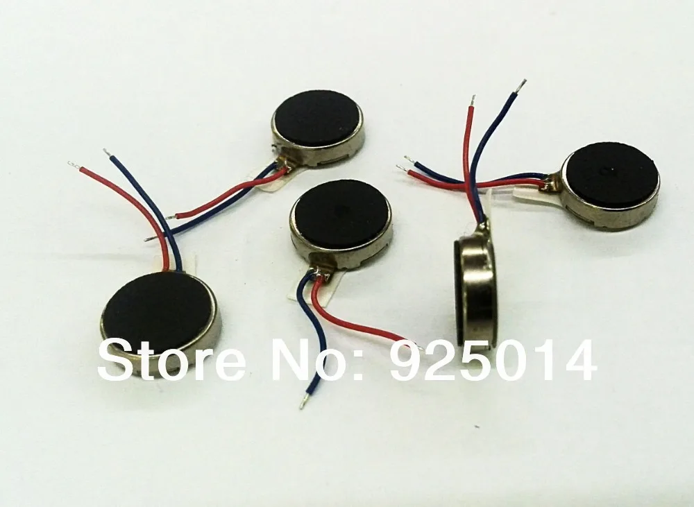 50pcs /lot 3V Coin Vibrating Micro Motor Flat 10mm diameter 2.7mm thickness