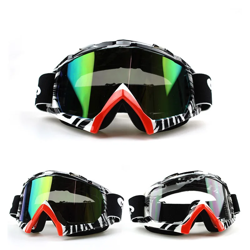 

Мотоциклетные очки для мотокросса, очки для гонок на шлем, Gafas, Dirt Bike ATV MX, очки с прозрачными затемненными линзами, для бездорожья, регулируемые