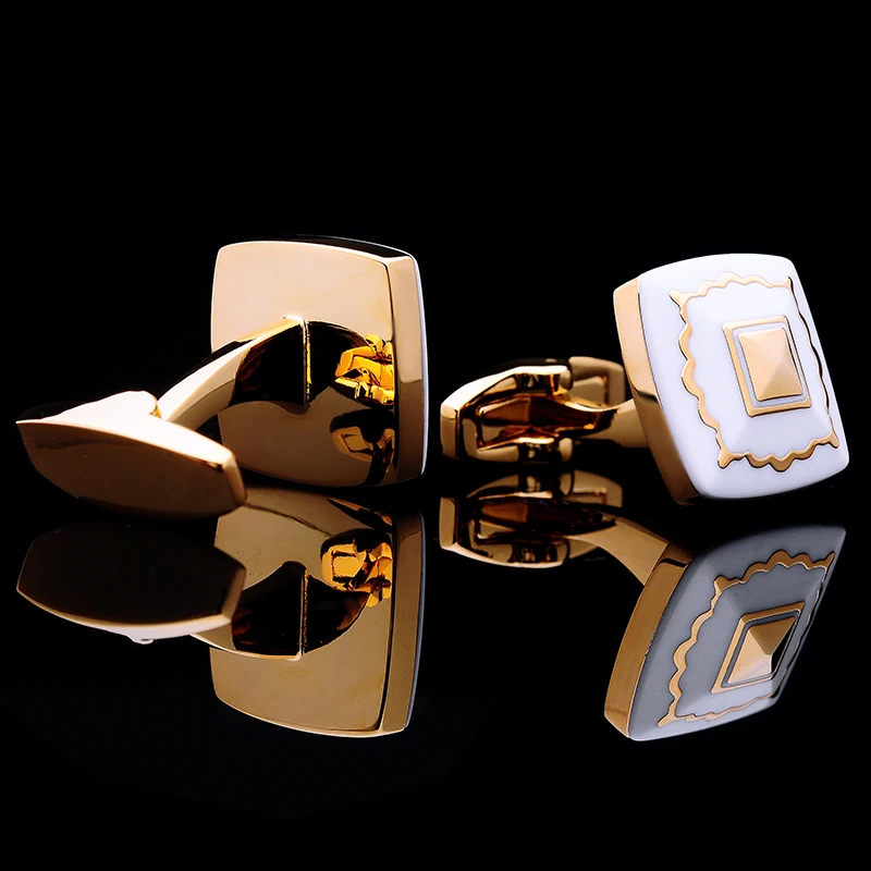 KFLK jewelry Fashion French shirt cufflink for mens Brand Cuff link Button High Quality Gold-color Wedding Groom guests