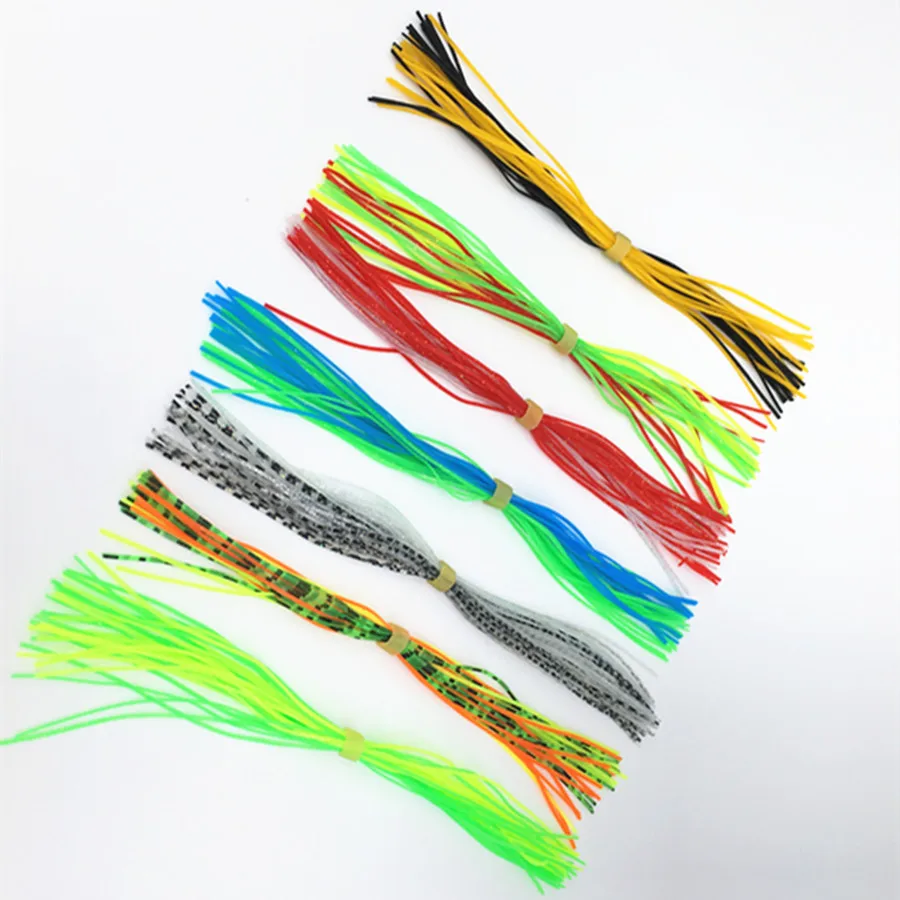 25Bundles*Fishing Fly Tying Accessories Squid Rubber Thread Silicone Skirts DIY Spinnerbatis Buzzbaits Rubber Jig Lure
