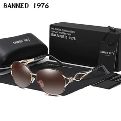 BANNED women's HD polarized fashion Sunglasses hot sell newest brand name lens feminin diamond sun Glasses vintage with gift box