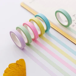 3pc Cute Candy Color And Paper Tape Kawaii DIY Hand Account Decoration Album Mobile Phone Sticker Stationery Children'S Tape