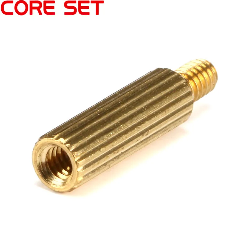 50pcs M2 Male 3mm x Female 3-30 mm Brass Screws Security Surveillance Cameras Pillars Knurled Standoff Space