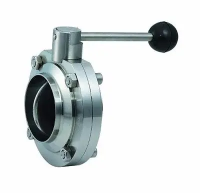 

1-1/2" 38mm SS304 Stainless Steel Sanitary Weld Butterfly Valve Brew Beer Dairy Product