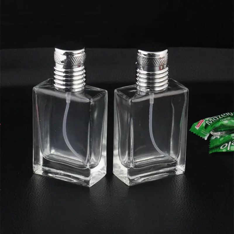 30ml Clear Glass Spray Refillable Perfume Bottles Glass Automizer Empty Cosmetic Container For Travel F20173601