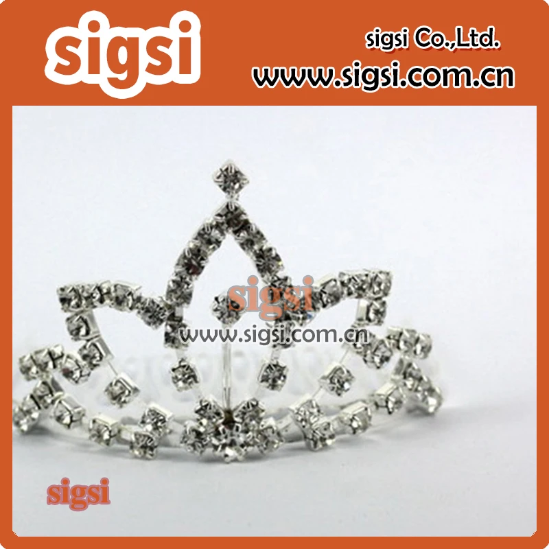 

Top quality low rice crown accessories rhinestone comb for wedding invitation