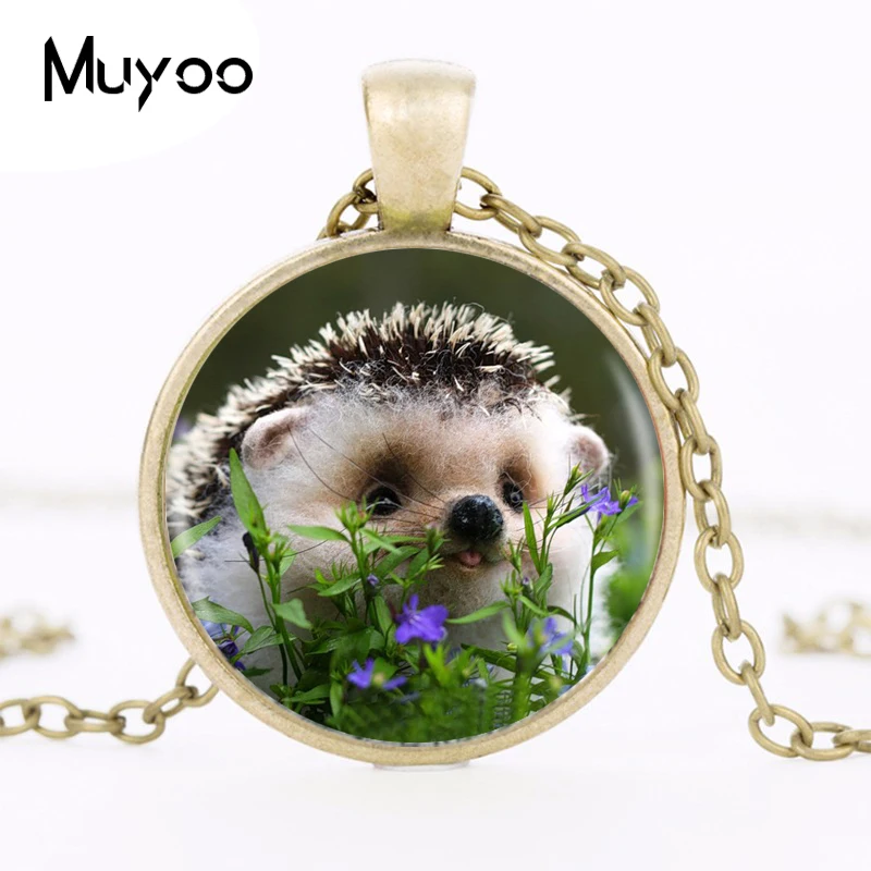 Love Hedgehog Pendant Necklace Long Chian Statement Handmade Vintage Necklace For Women HZ1