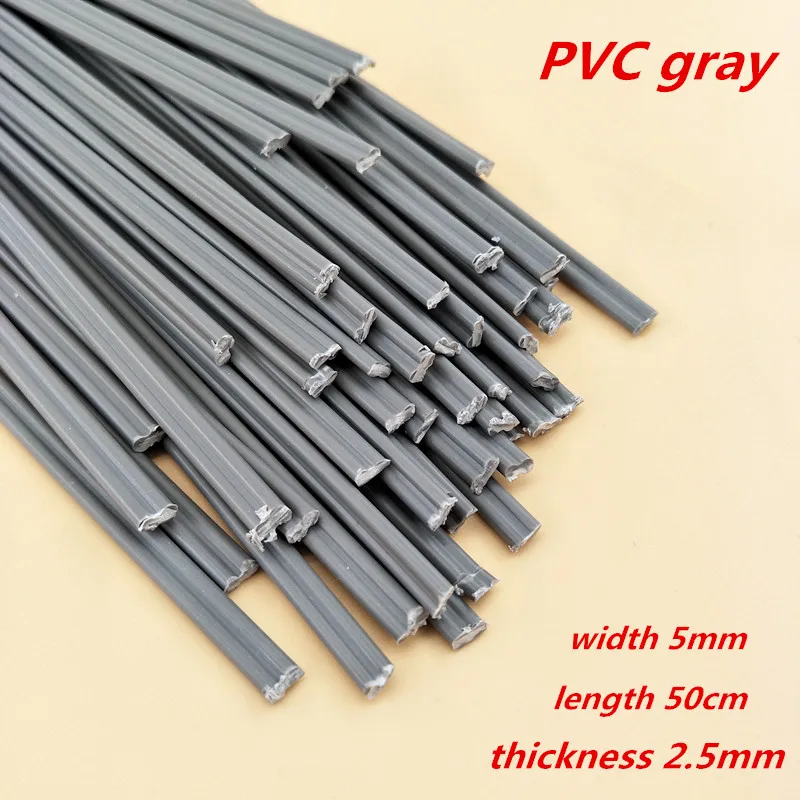 12 Pcs PVC Plastic Welding Sticks Plastic Welding Rods for Hot Air Gun for Plastic Welder Gun/Heat Gun 50cm