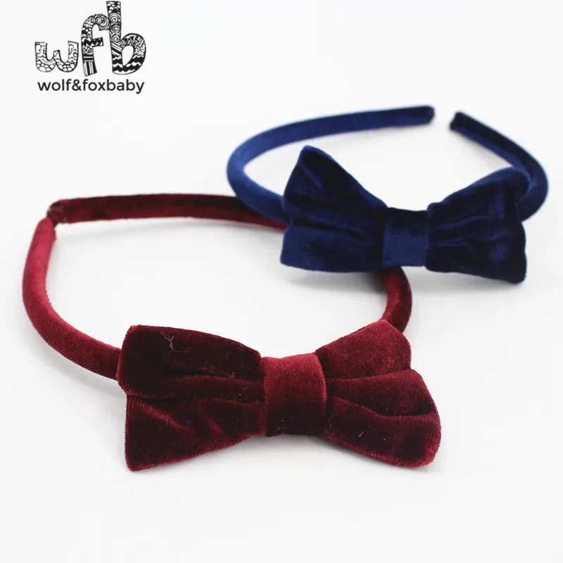 Varejo crianças bonito veludo bowknot harper sete multi-estilo cabelo accessaries fecho de cabelo hairwear novo 2014